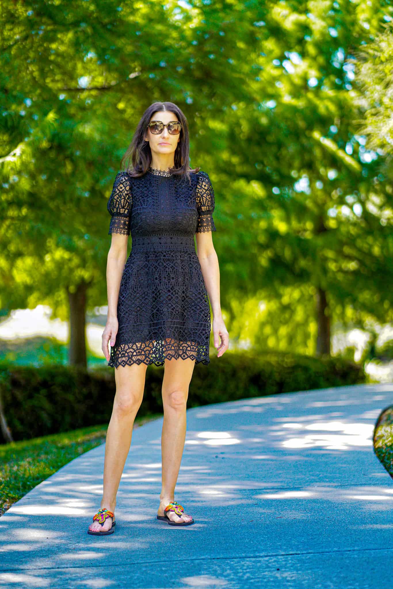 black lumina dress
