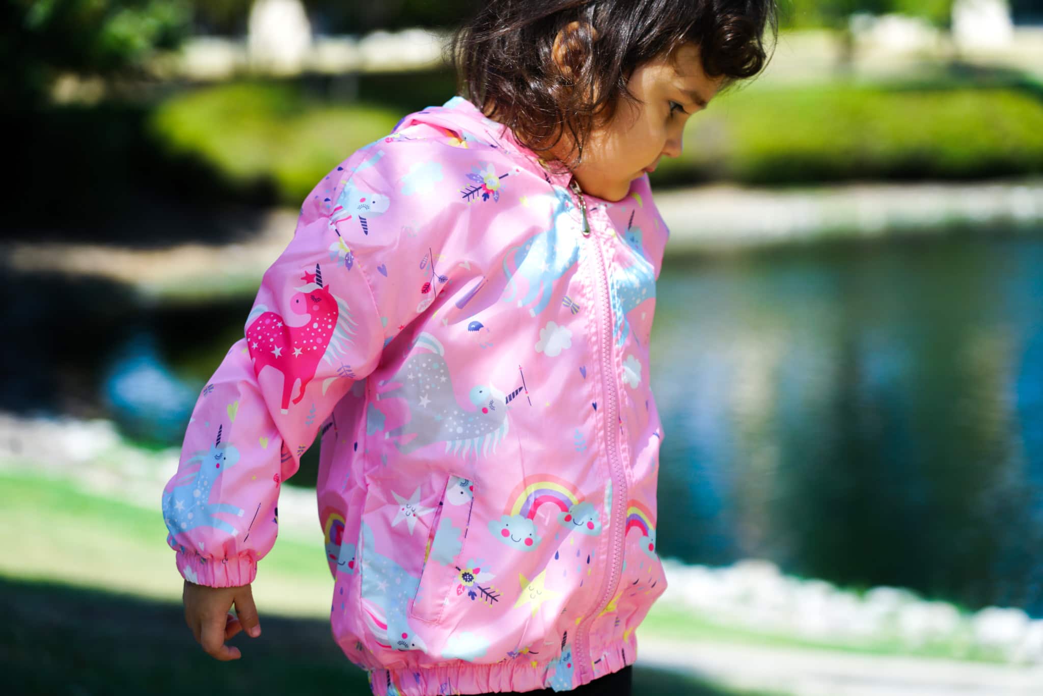 Pink Unicorn Windbreaker