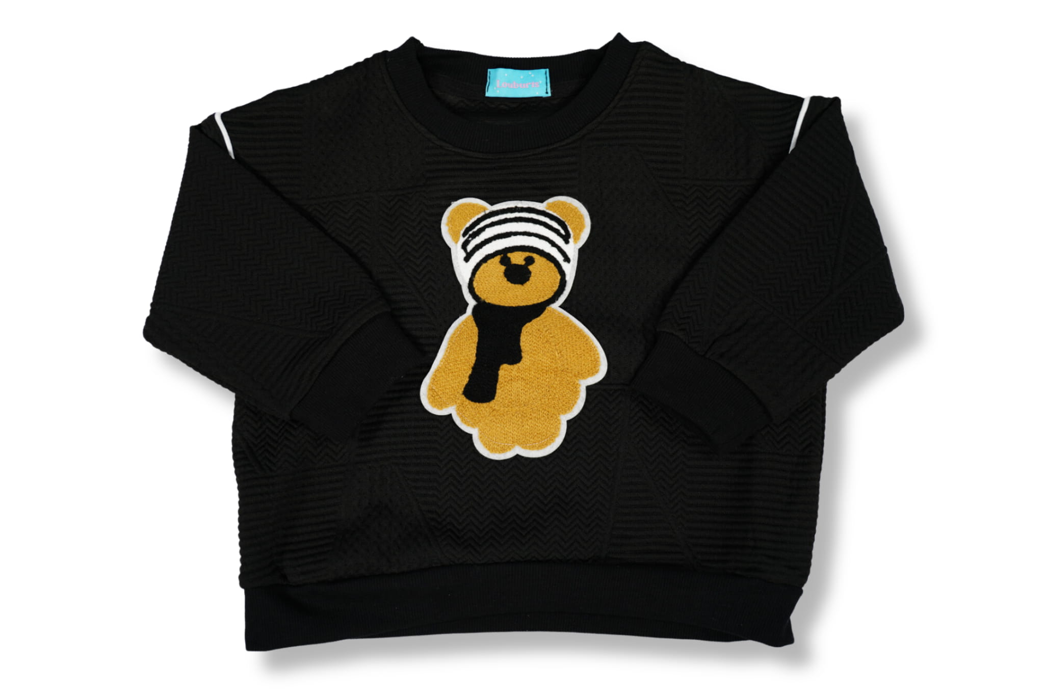 Black Teddy Bear Sweatshirt Kids 