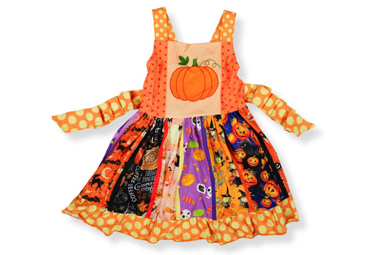 halloween pumpkin dress