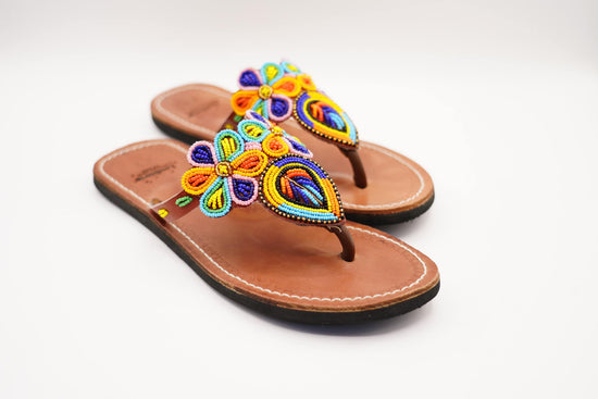 The Celestial Coast Brown Leather Sandal