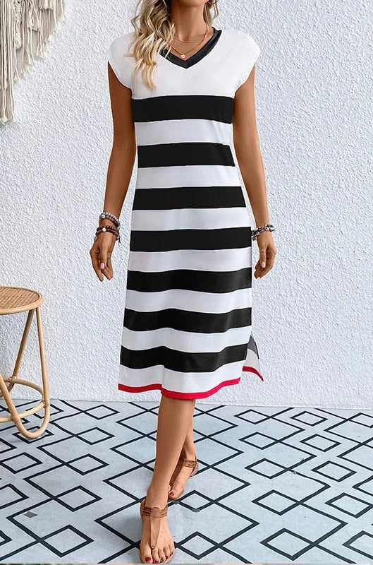 city stripe dress
