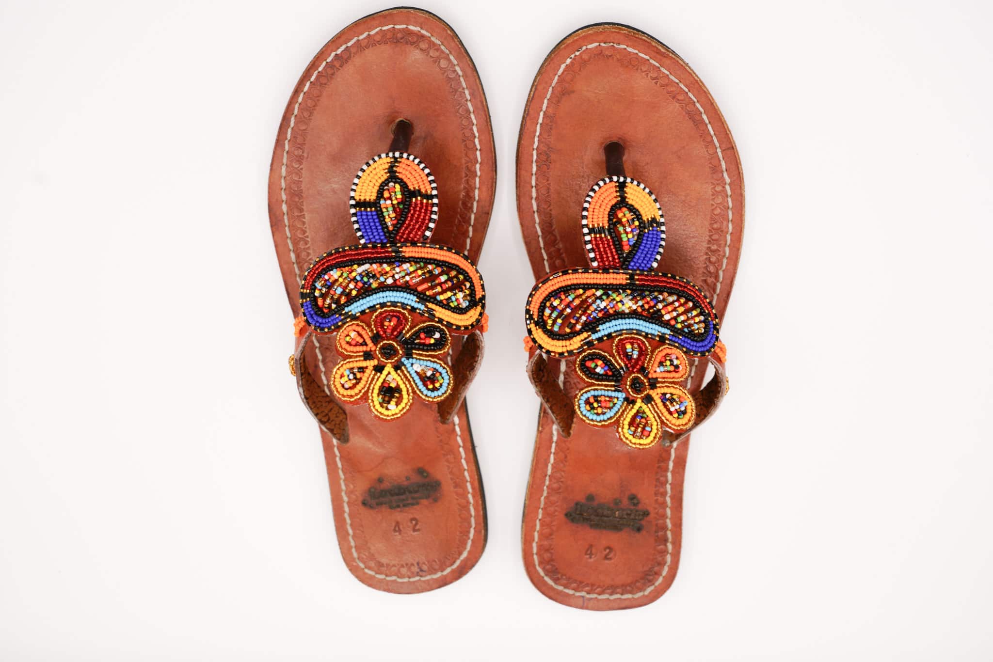 custom leather sandals top
