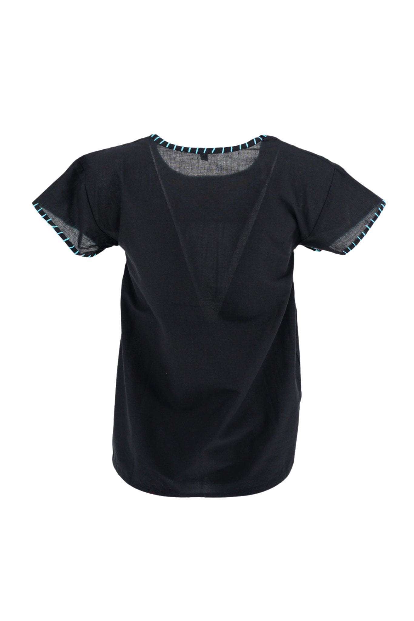 black embroidered shirt back